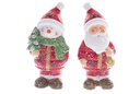 Papa Noel/muñeco de nieve resina 19 cm