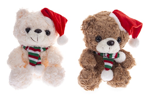 [122333] Peluche Navidad oso surtido 22 cm