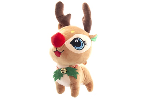 [122335] Christmas plush reindeer/dog assorted 23 cm