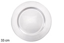 Sous assiette argent mat 33 cm