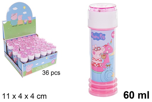 [122367] Tubo pompas jabón Peppa Pig 60 ml