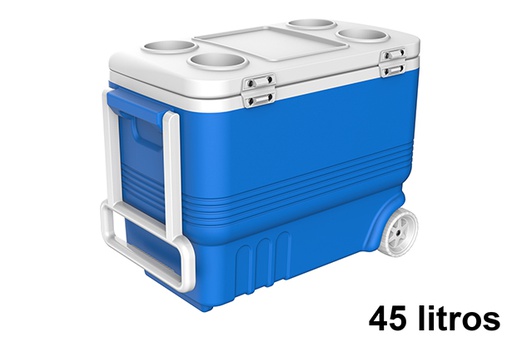 [122371] Réfrigérateur portable à roulettes 45 l.