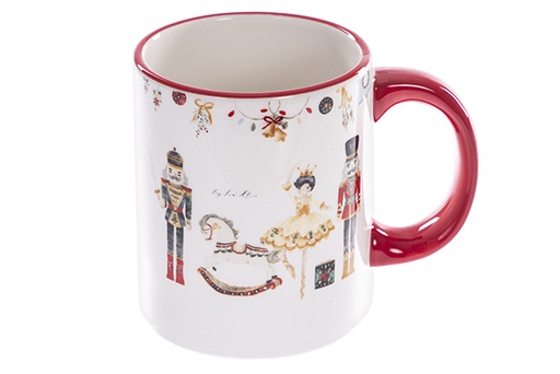 [122407] Christmas ceramic mug decorated nutcracker 300 ml