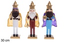 Cascanueces tres Reyes Magos surtido 30 cm