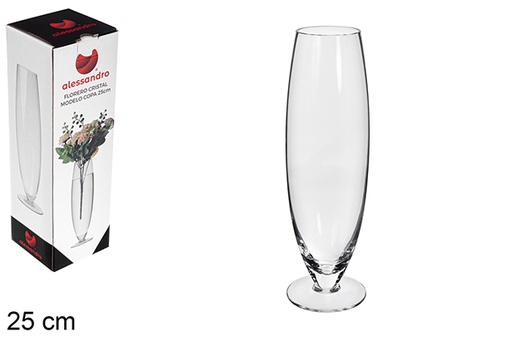 [122463] Vaso in vetro modello tazza 25cm