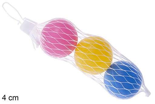 [122471] Pack 3 bolas para remos de praia de 4 cm