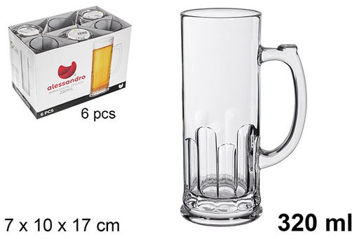 [122488] Jarra cristal cerveza 320 ml