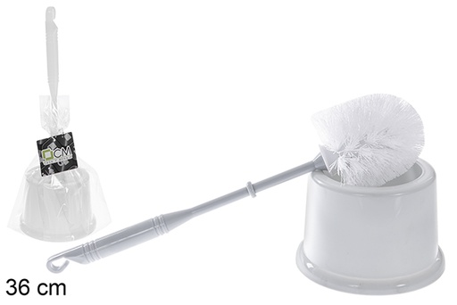 [122529] Porta escova de vaso sanitário redondo colorido 36 cm