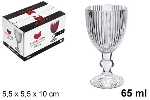 [122548] Bicchiere liquore Roma in vetro 65 ml