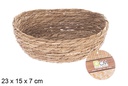 Cesta seagrass ovalada natural  23x15x7 cm