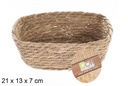 Cesta seagrass rectangular natural 21x13x7 cm