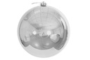 Bola de Navidad plata brillo 15 cm