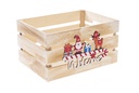Caja madera blanca decorada Welcome 28x20x15cm