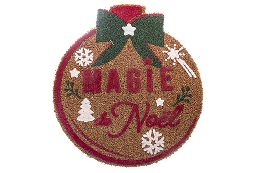[122697] Paillasson boule de Noël 45x50 cm