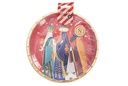 Pack 6 platos papel decorado 3 Reyes magos 23 cm