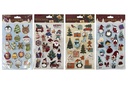 Pack pegatinas regalo figuras Navidad surtido