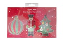 Pack 3 moldes acero repostería navideño