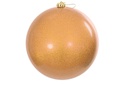 Bola de Navidad champagne brillo 15 cm