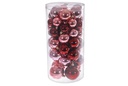 Pack 46 bolas rojo brillo/mate surtidas