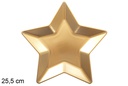 Bajo bandeja estrella Navidad oro 25,5 cm