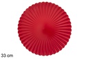 Bajo plato decorativo rojo 33 cm