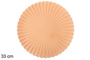 Bajo plato decorativo oro rosa 33 cm
