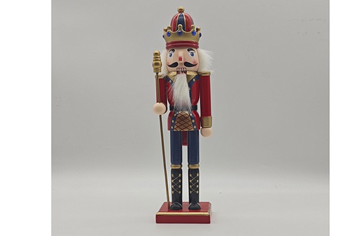 [122856] Cascanueces de Navidad de madera color modelos surtidos 30 cm