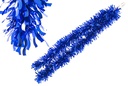 Boa pelo ancho ondulada azul 12x180cm