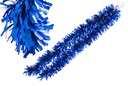 Boa pelo ancho ondulada azul mate 12x180cm