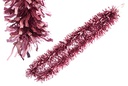 Boa pelo ancho ondulada rosa mate 12x180cm