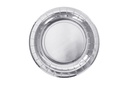 Pack 6 platos papel color plata Navidad 20 cm