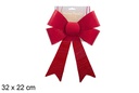 Lazo navidad rojo brillo 32x22cm