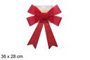 Lazo navidad rojo brillante 36x28cm
