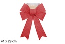Lazo navidad rojo brillante 41x29cm
