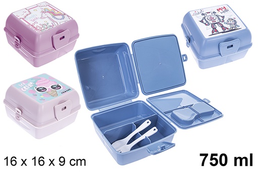 [123152] Vera plastic lunch box