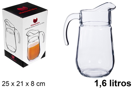 [123159] Pichet en verre Sydney 1,6 litres