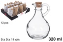 Aceitera cristal Sevilla tapón corcho 320 ml