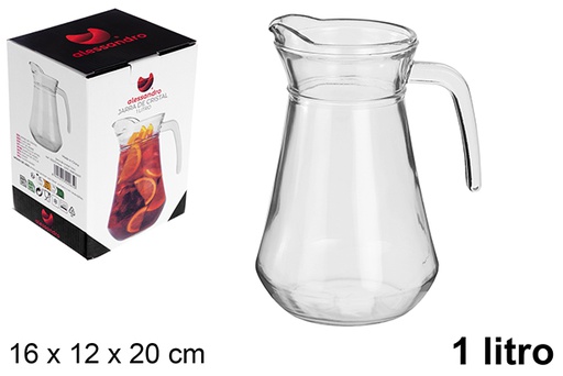 [123223] Pichet en verre de 1 litre