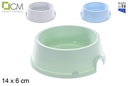 Comedero mascotas redondo color pastel
