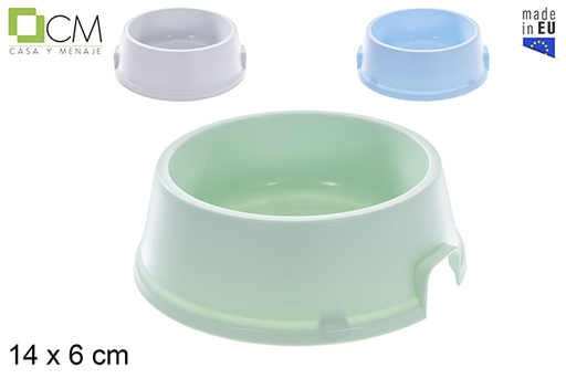 [123234] Comedero mascotas redondo color pastel