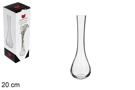 [123239] Vaso de vidro Albaida 20 cm