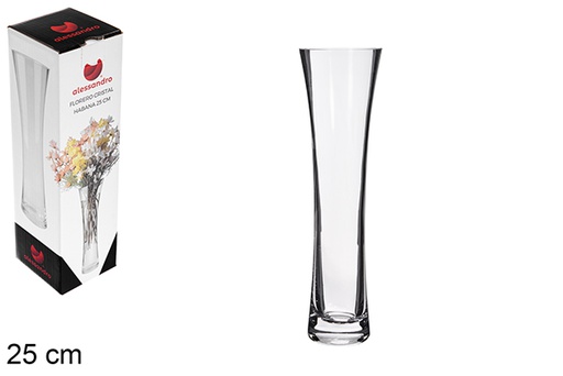 [123244] Florero cristal Habana 25 cm
