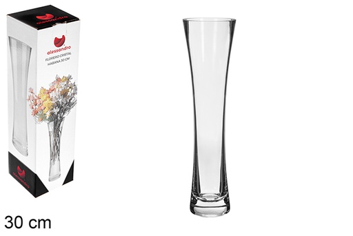 [123245] Florero cristal Habana 30 cm