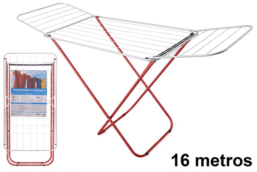 [123248] Varal dobrável de metal 16 metros