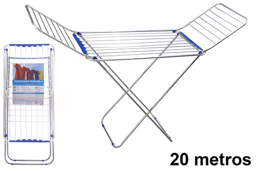 [123250] Tendedero aluminio plegable 20 metros