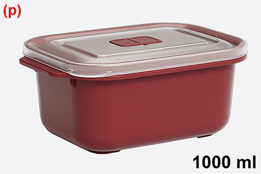 [123260] Fiambrera plástico rectangular 1000ml