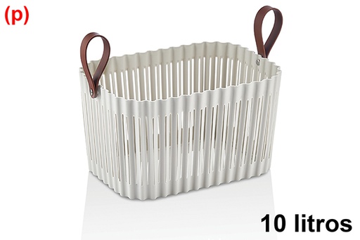 [123266] Panier rectangulaire en plastique Flexion 10lt