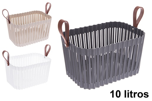 [123266] Rectangular plastic basket Flexion 10lt