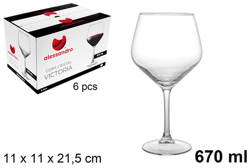 [123273] Verre en cristal Victoria 670 ml