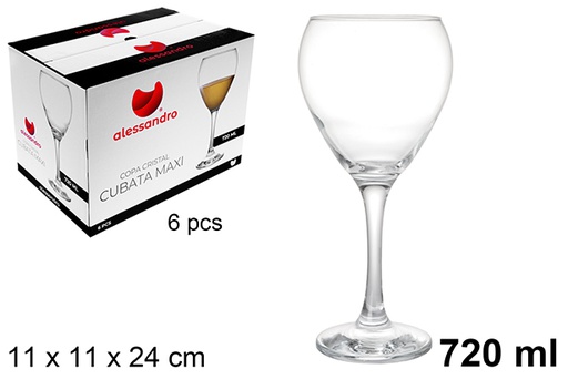[123274] Tasse cubata en cristal Maxi 720 ml
